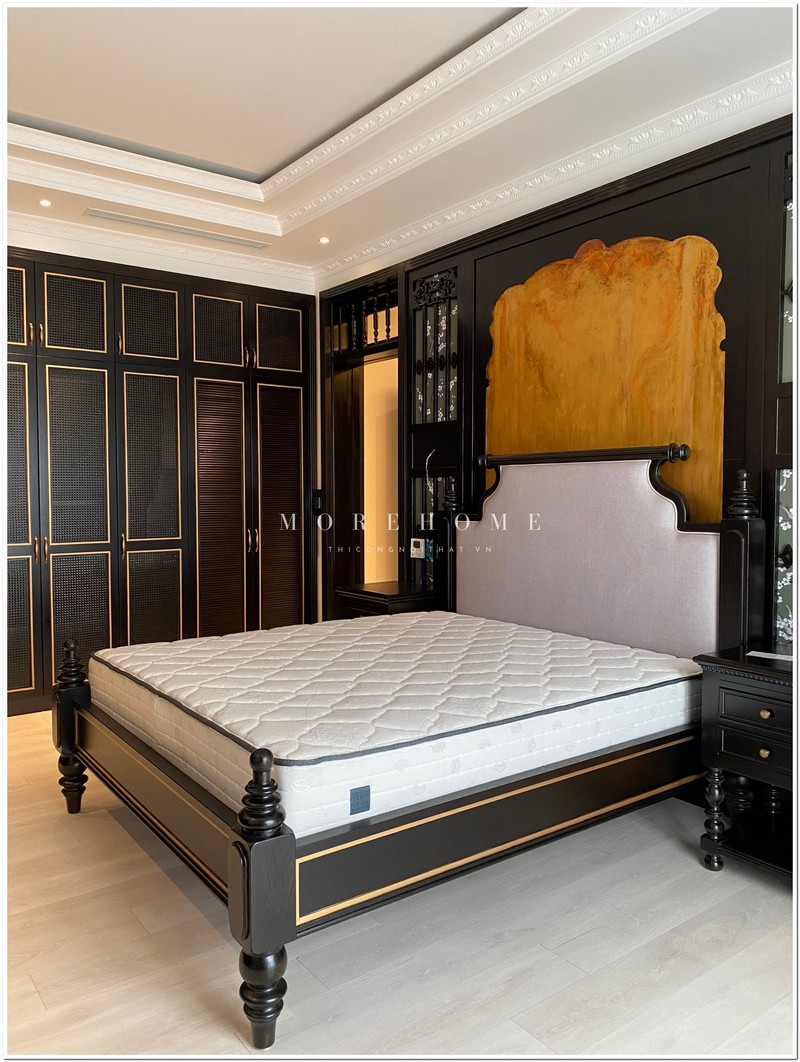 Giường cưới gỗ tự nhiên cao cấp: Kiểu dáng sang trọng, chất lượng tuyệt hảo*